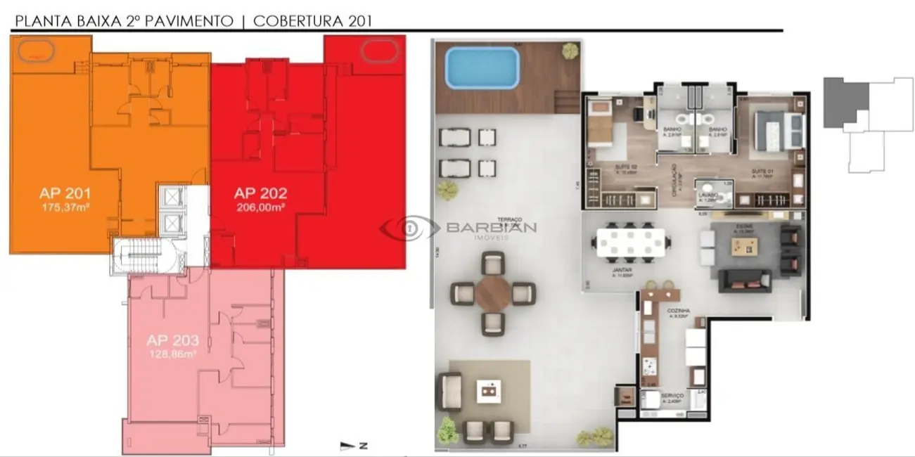 Apartamento com 3 quartos à venda, 169m2 em Centro, Santa Cruz Do Sul - RS - imagem 4 Foto 4 de Apartamento com 3 quartos à venda, 169m2 em Centro, Santa Cruz Do Sul - RS