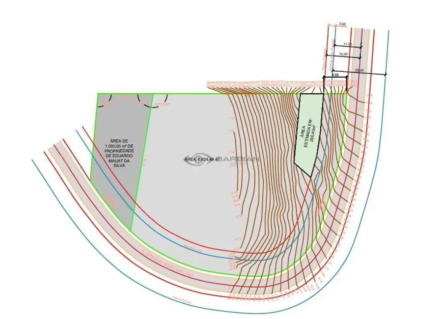 Foto 2 de Terreno / Lote à venda, 5624m2 em Country, Santa Cruz Do Sul - RS