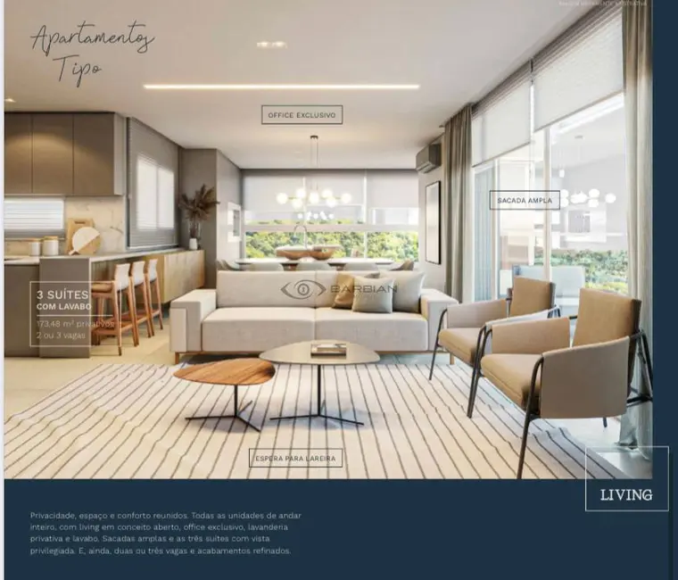 Foto 2 de Apartamento com 3 quartos à venda, 173m2 em Higienópolis, Santa Cruz Do Sul - RS