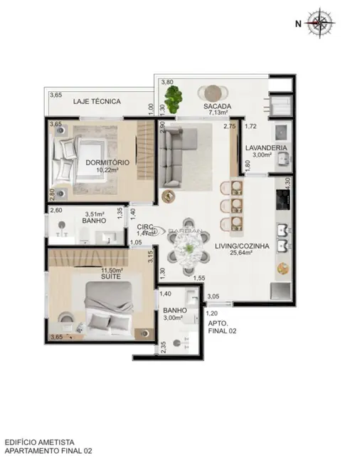 Foto 5 de Apartamento com 2 quartos à venda, 76m2 em Universitário, Santa Cruz Do Sul - RS