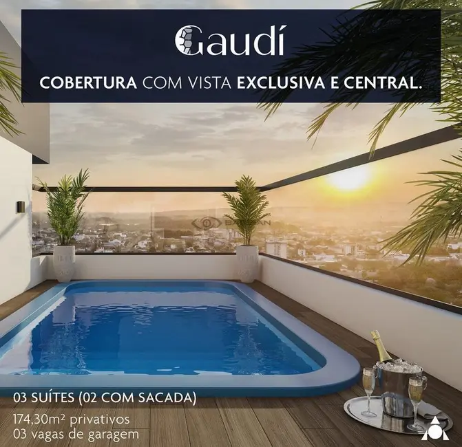 Cobertura com 3 quartos à venda, 174m2 em Centro, Santa Cruz Do Sul - RS - imagem 3 Foto 3 de Cobertura com 3 quartos à venda, 174m2 em Centro, Santa Cruz Do Sul - RS