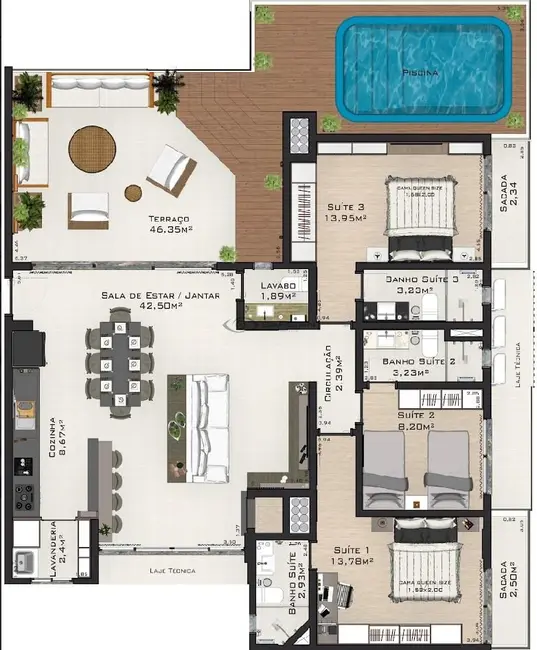 Foto 5 de Apartamento com 3 quartos à venda, 174m2 em Centro, Santa Cruz Do Sul - RS