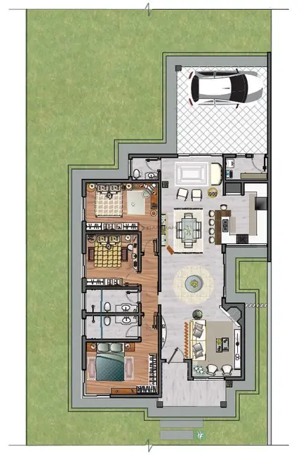 Casa com 3 quartos à venda, 158m2 em Country, Santa Cruz Do Sul - RS - imagem 5 Foto 5 de Casa com 3 quartos à venda, 158m2 em Country, Santa Cruz Do Sul - RS