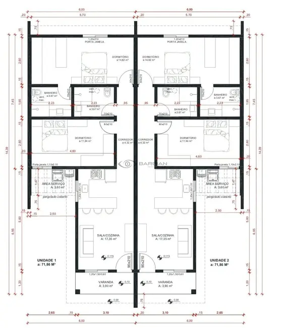 Casa com 2 quartos à venda, 72m2 em Country, Santa Cruz Do Sul - RS - imagem 6 Foto 6 de Casa com 2 quartos à venda, 72m2 em Country, Santa Cruz Do Sul - RS