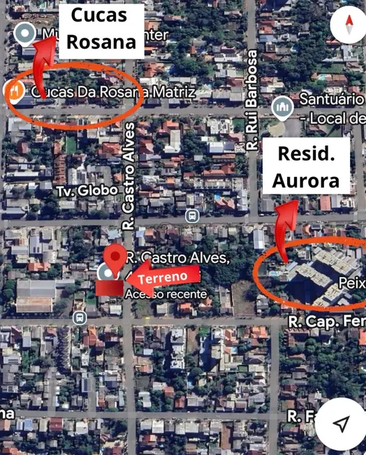 Foto 2 de Terreno / Lote à venda, 406m2 em Senai, Santa Cruz Do Sul - RS