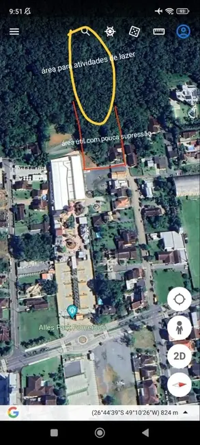 Terreno / Lote à venda, 53380m2 em Centro, Pomerode - SC - imagem 4 Foto 4 de Terreno / Lote à venda, 53380m2 em Centro, Pomerode - SC