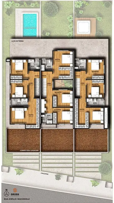 Sobrado com 3 quartos à venda, 217m2 em Pomerode - SC - imagem 4 Foto 4 de Sobrado com 3 quartos à venda, 217m2 em Pomerode - SC