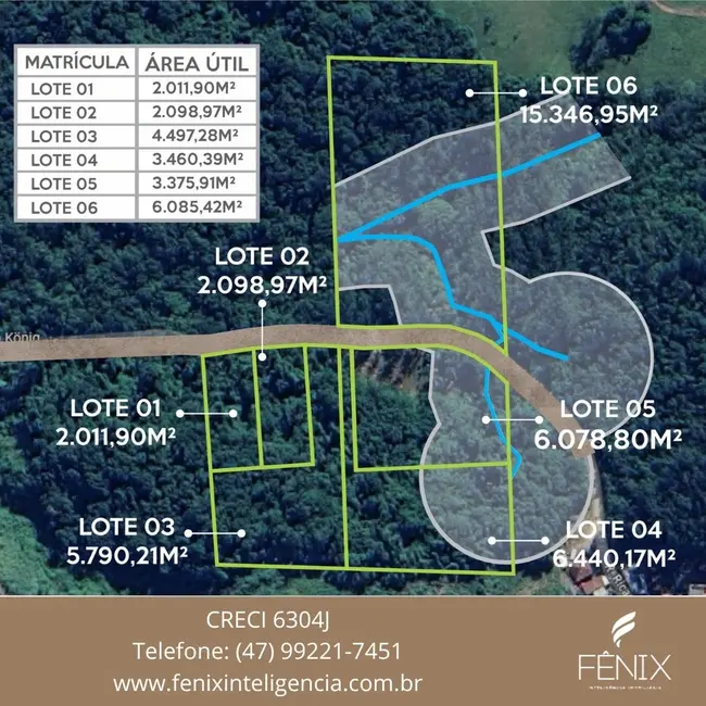 Foto 1 de Terreno / Lote à venda, 6085m2 em Pomerode - SC