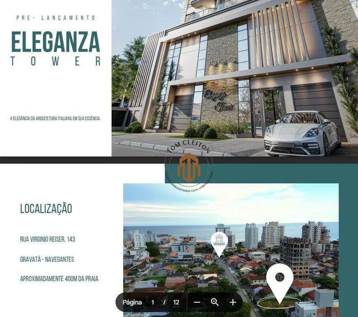 Foto 9 de Apartamento com 3 quartos à venda, 153m2 em Gravatá, Navegantes - SC