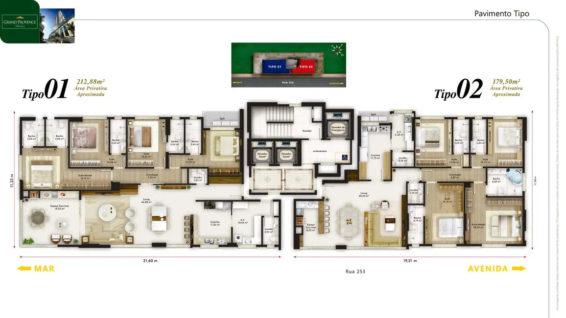 Foto 5 de Apartamento com 4 quartos à venda, 179m2 em Meia Praia, Itapema - SC