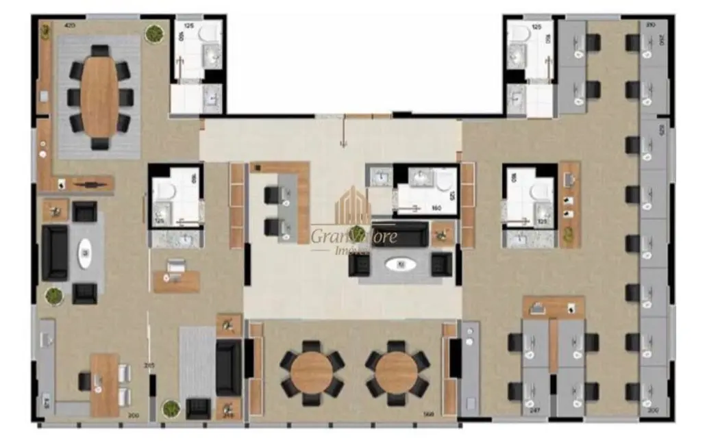 Foto 5 de Sala Comercial com 5 quartos à venda, 173m2 em Curitiba - PR