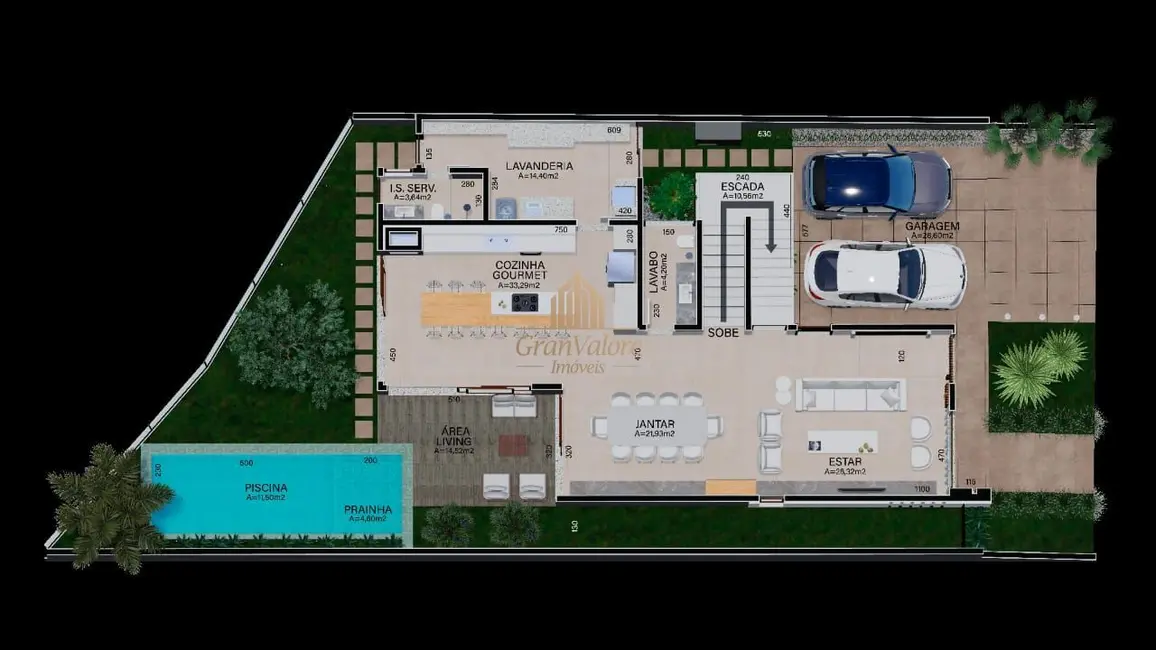 Foto 4 de Casa com 4 quartos à venda, 370m2 em Santa Felicidade, Curitiba - PR