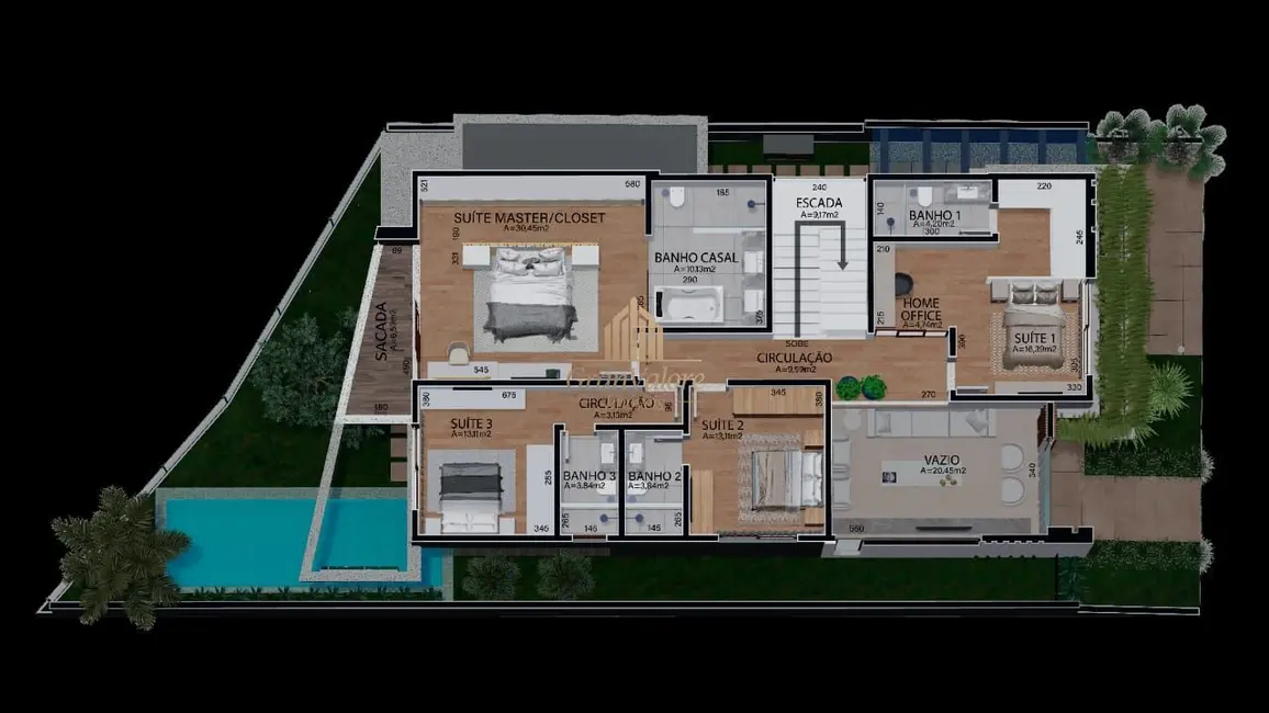 Foto 5 de Casa com 4 quartos à venda, 370m2 em Santa Felicidade, Curitiba - PR