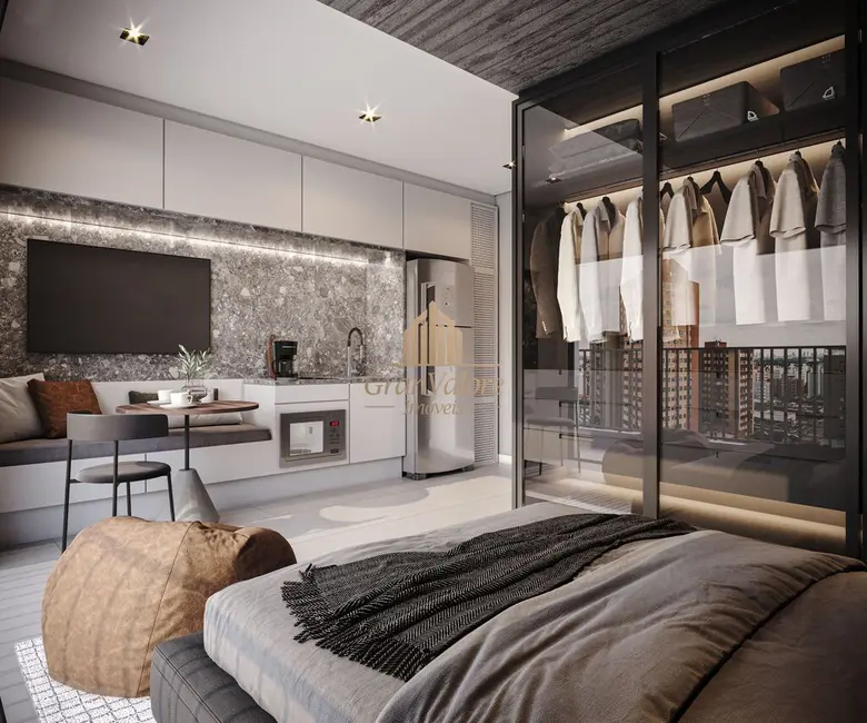 Apartamento com 1 quarto à venda, 44m2 em Água Verde, Curitiba - PR - imagem 7 Foto 7 de Apartamento com 1 quarto à venda, 44m2 em Água Verde, Curitiba - PR