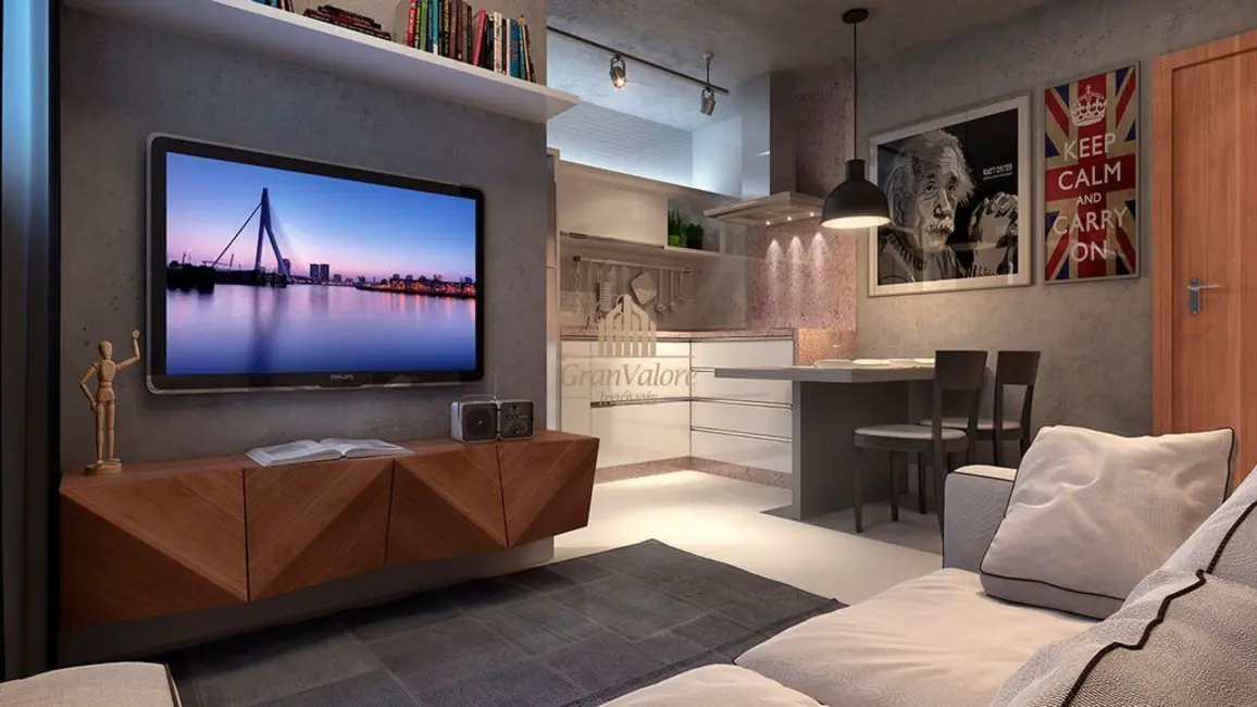 Apartamento com 1 quarto à venda, 34m2 em Rebouças, Curitiba - PR - imagem 3 Foto 3 de Apartamento com 1 quarto à venda, 34m2 em Rebouças, Curitiba - PR