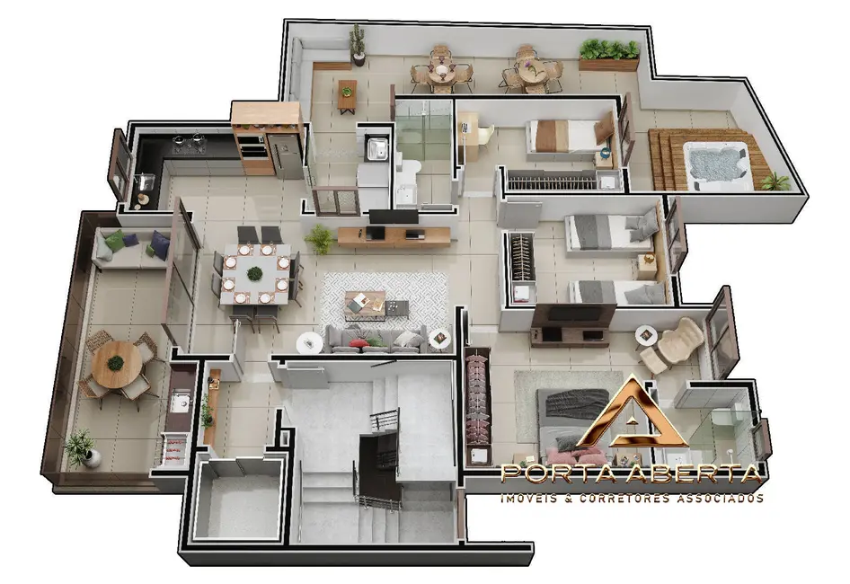 Foto 5 de Apartamento com 3 quartos à venda, 107m2 em Iguaçu, Ipatinga - MG