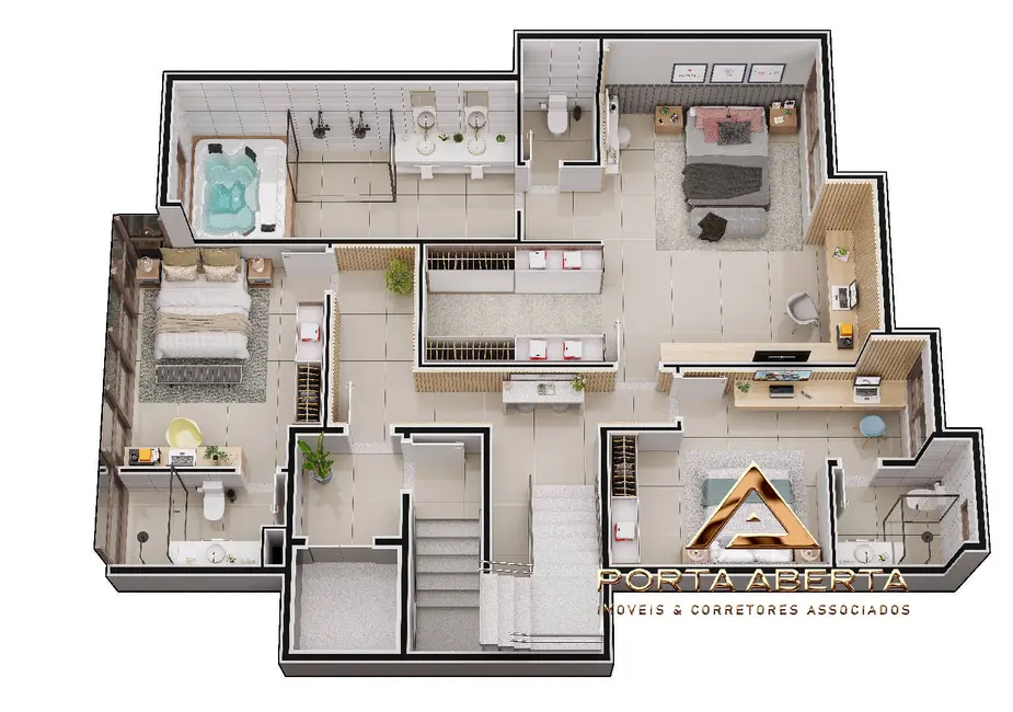 Foto 6 de Apartamento com 3 quartos à venda, 107m2 em Iguaçu, Ipatinga - MG