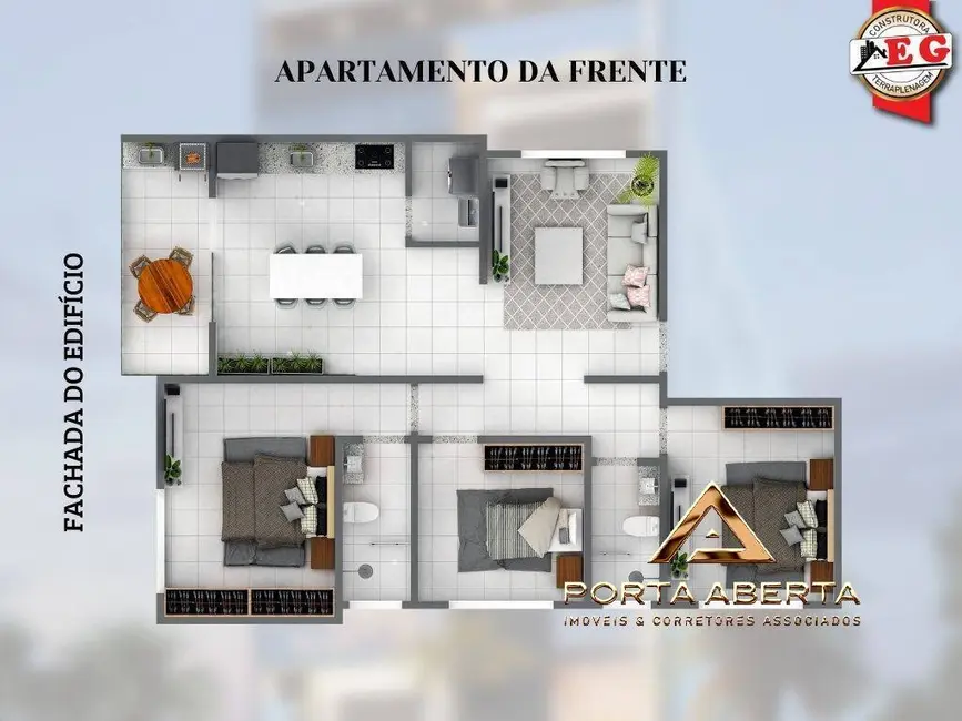 Foto 2 de Apartamento com 3 quartos à venda, 93m2 em Belvedere, Coronel Fabriciano - MG