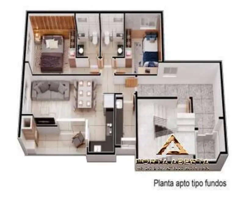Foto 7 de Apartamento com 3 quartos à venda, 68m2 em Horto, Ipatinga - MG