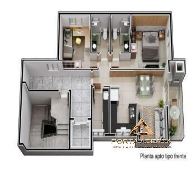 Foto 8 de Apartamento com 3 quartos à venda, 68m2 em Horto, Ipatinga - MG
