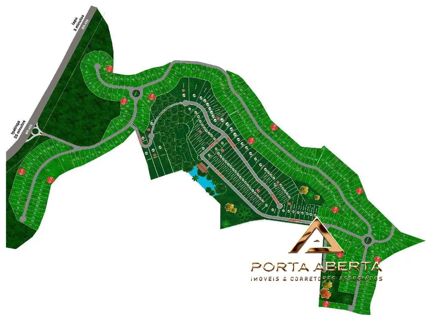 Foto 3 de Lote de Condomínio à venda, 1000m2 em Iapu - MG