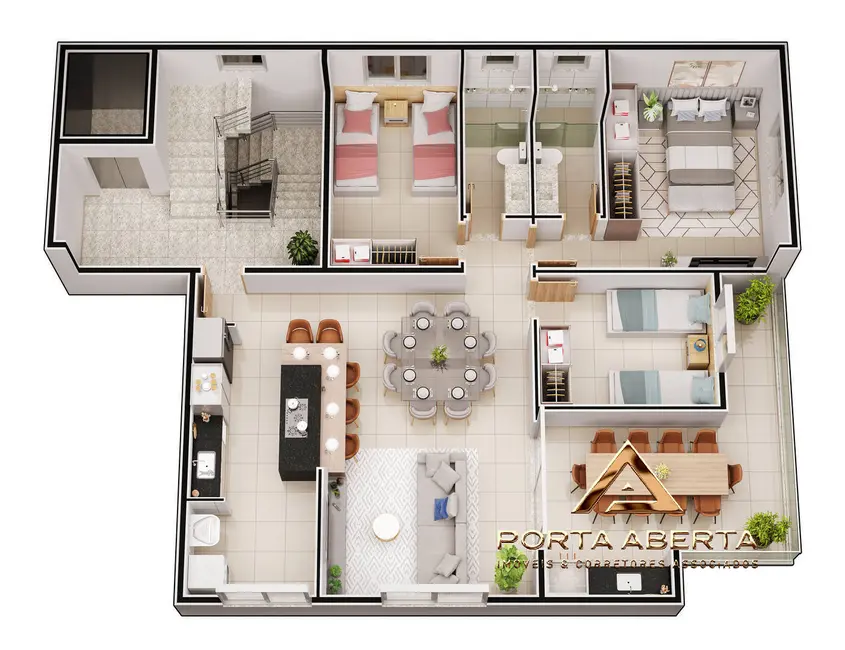 Foto 8 de Apartamento com 4 quartos à venda, 212m2 em Bom Retiro, Ipatinga - MG