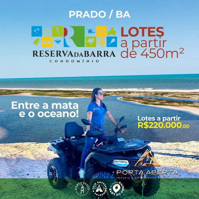 Foto 1 de Lote de Condomínio à venda, 450m2 em Prado - BA