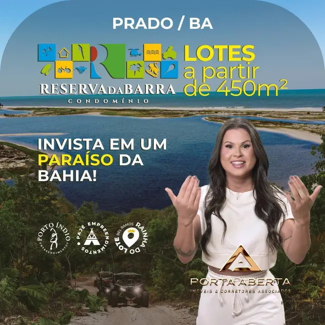 Foto 2 de Lote de Condomínio à venda, 450m2 em Prado - BA