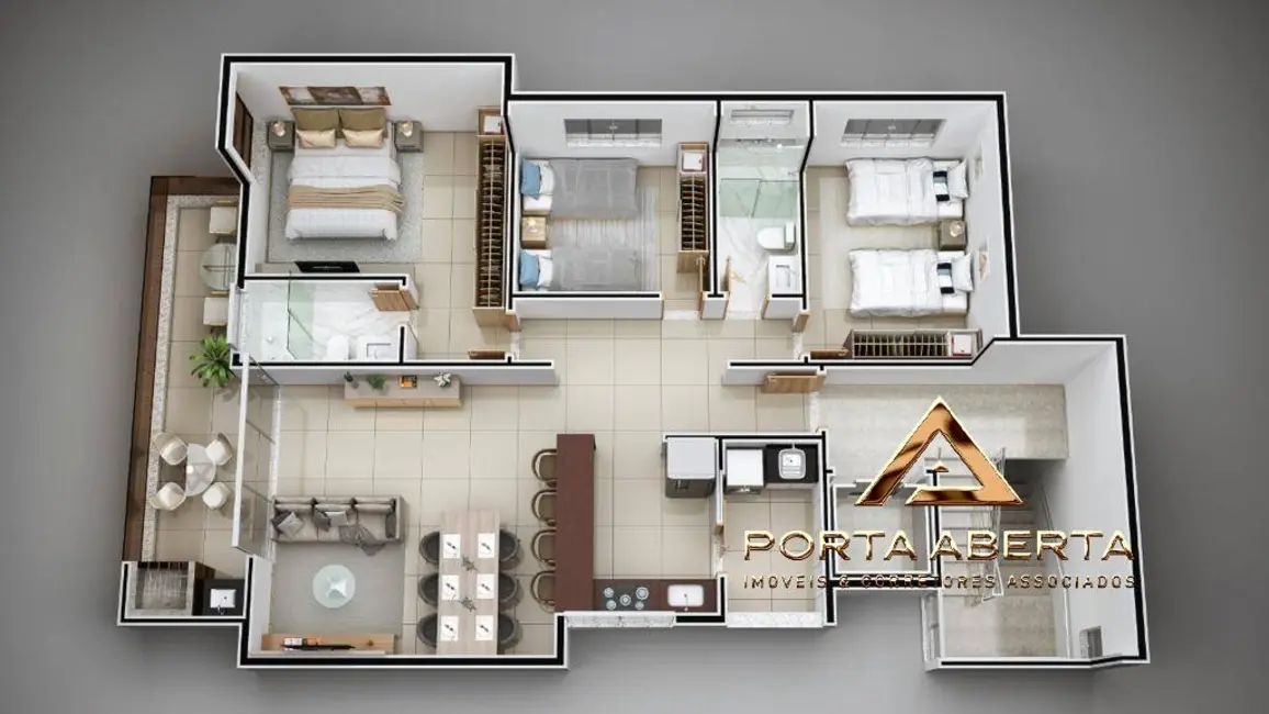 Foto 2 de Apartamento com 3 quartos à venda, 105m2 em Iguaçu, Ipatinga - MG