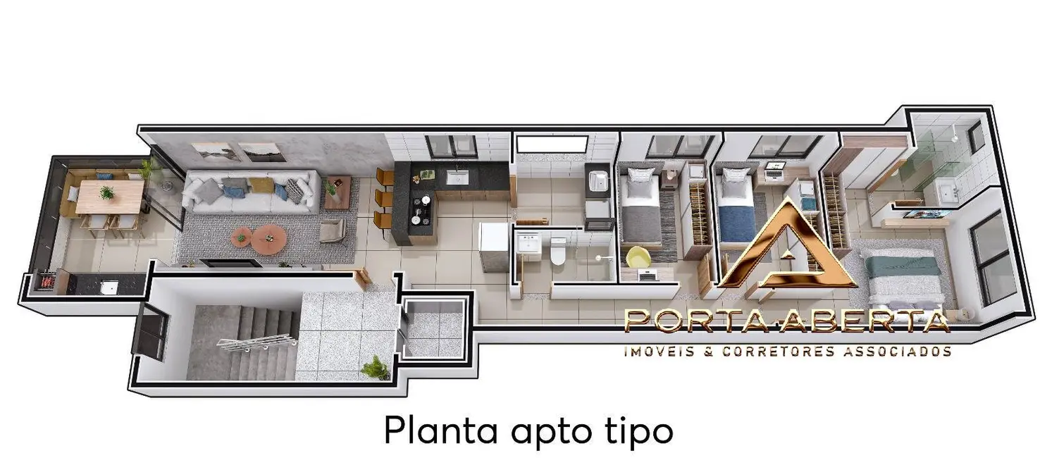 Foto 3 de Apartamento com 3 quartos à venda, 100m2 em Canaã, Ipatinga - MG