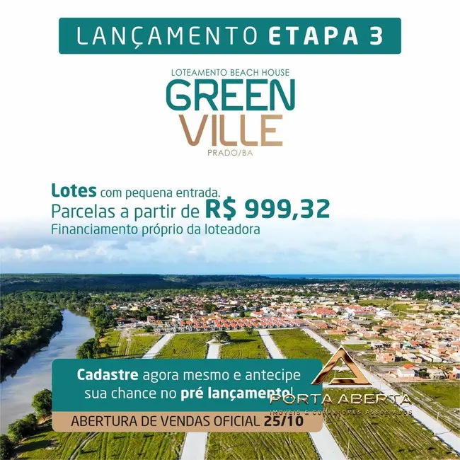 Foto 2 de Lote de Condomínio à venda, 150m2 em Prado - BA