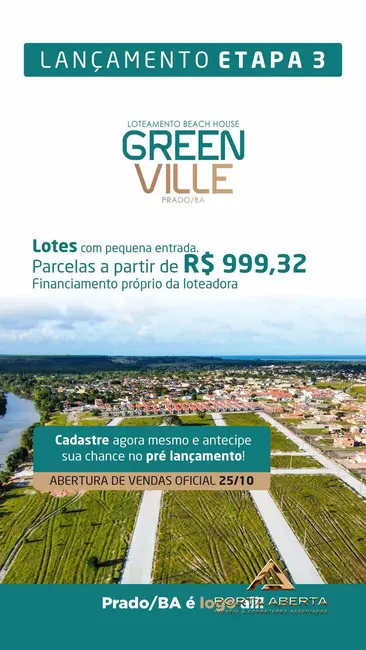 Foto 1 de Lote de Condomínio à venda, 150m2 em Prado - BA