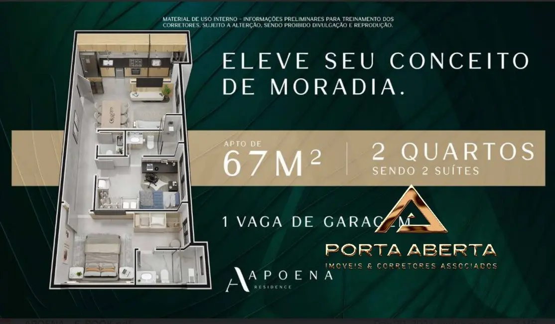 Foto 2 de Apartamento com 2 quartos à venda, 67m2 em Iguaçu, Ipatinga - MG
