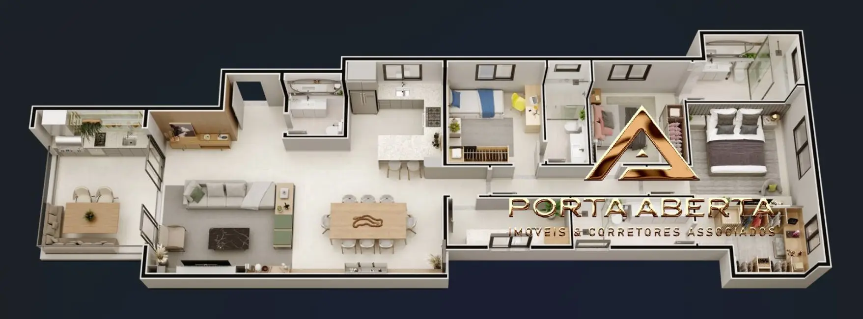 Foto 4 de Apartamento com 3 quartos à venda, 160m2 em Iguaçu, Ipatinga - MG