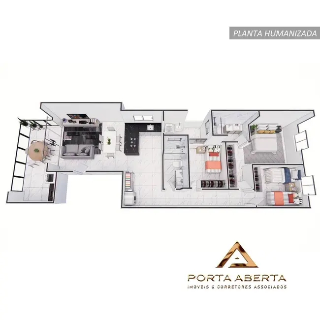 Foto 3 de Apartamento com 3 quartos à venda em Veneza, Ipatinga - MG