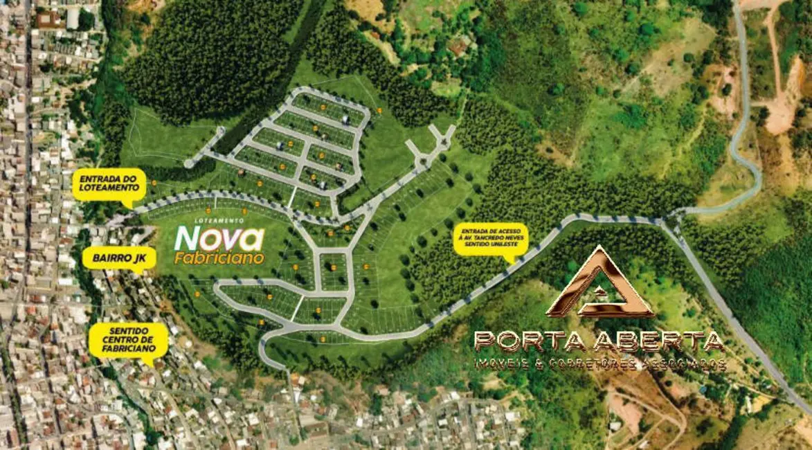 Foto 2 de Terreno / Lote à venda, 306m2 em Coronel Fabriciano - MG