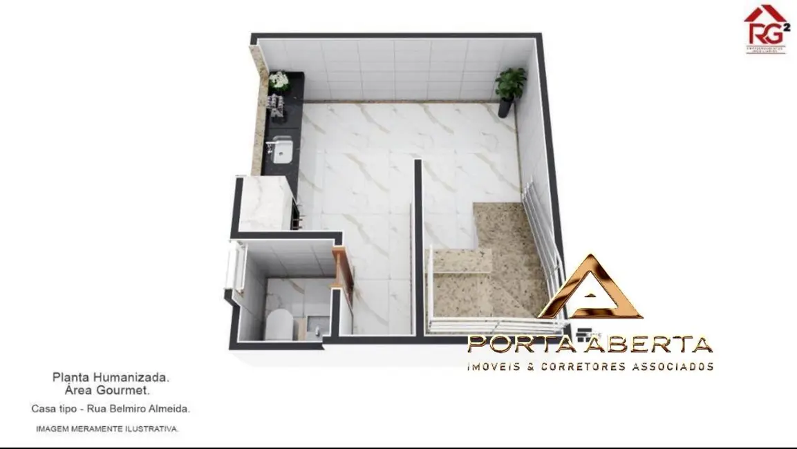 Foto 4 de Casa com 3 quartos à venda, 135m2 em Ideal, Ipatinga - MG