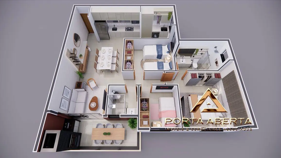 Foto 5 de Apartamento com 3 quartos à venda, 80m2 em Canaã, Ipatinga - MG