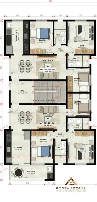 Foto 4 de Apartamento com 3 quartos à venda em Bethânia, Ipatinga - MG