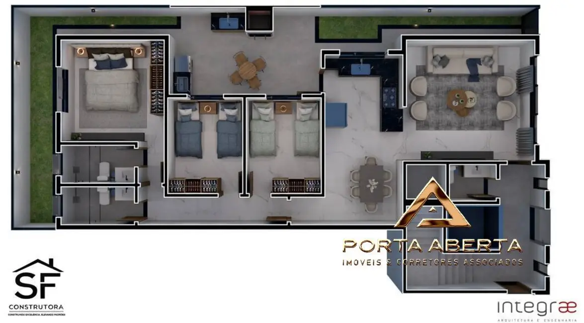 Foto 3 de Apartamento com 3 quartos à venda, 106m2 em Caravelas, Ipatinga - MG