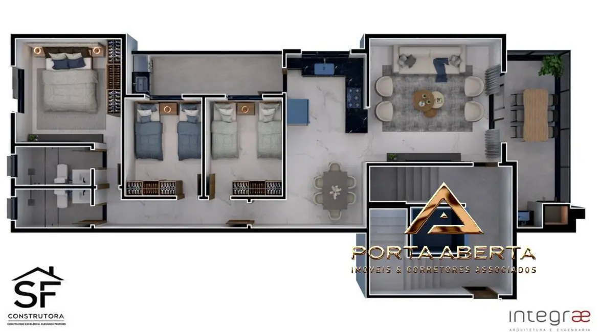 Foto 2 de Apartamento com 3 quartos à venda, 106m2 em Caravelas, Ipatinga - MG