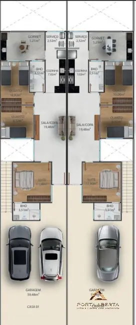 Foto 3 de Casa com 3 quartos à venda, 90m2 em Timoteo - MG