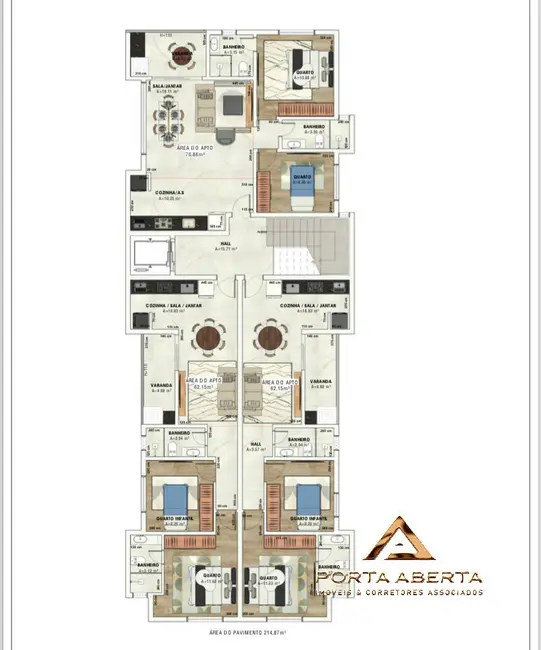 Foto 2 de Apartamento com 2 quartos à venda, 68m2 em Bom Retiro, Ipatinga - MG