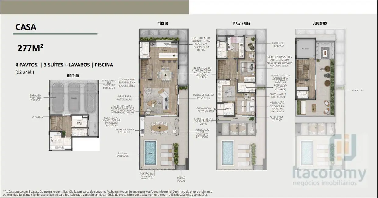 Casa de Condomínio com 3 quartos à venda, 277m2 em Tamboré, Barueri - SP - imagem 8 Foto 8 de Casa de Condomínio com 3 quartos à venda, 277m2 em Tamboré, Barueri - SP
