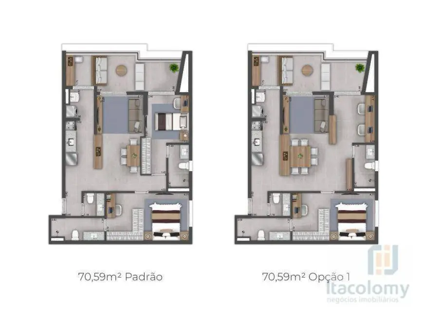 Foto 2 de Apartamento com 1 quarto à venda, 70m2 em Empresarial 18 do Forte, Barueri - SP