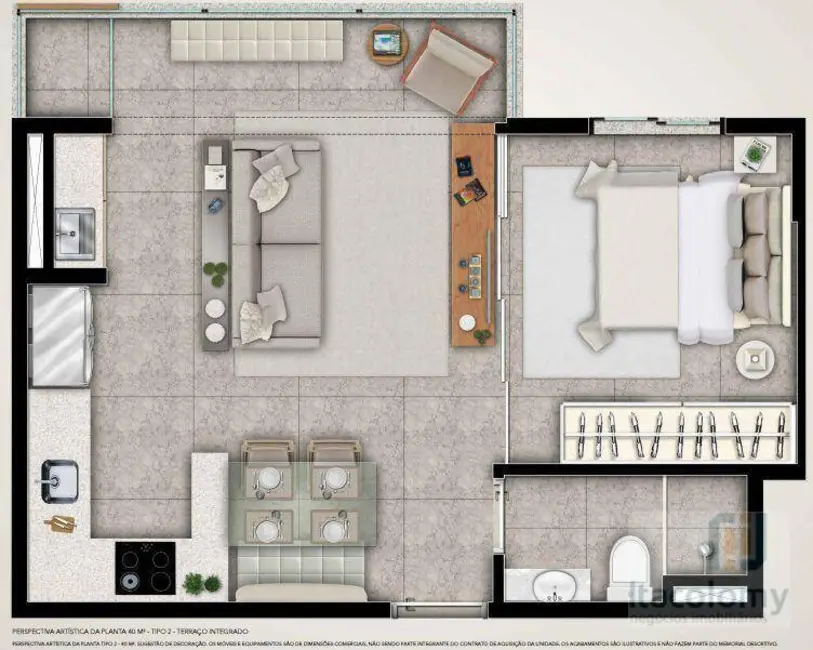 Foto 1 de Apartamento com 1 quarto à venda, 40m2 em Barueri - SP