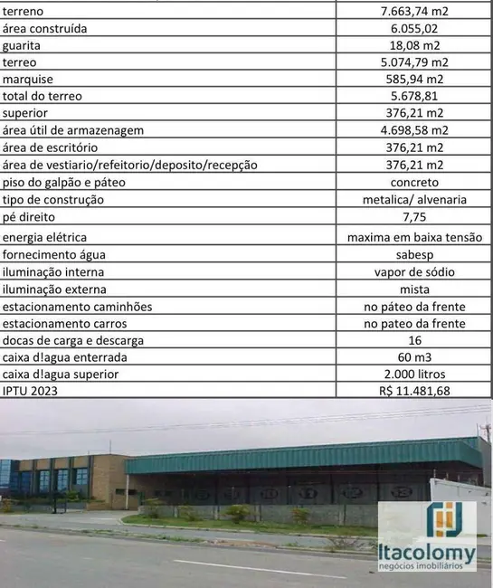 Armazém / Galpão para alugar, 7663m2 em Tamboré, Barueri - SP - imagem 9 Foto 9 de Armazém / Galpão para alugar, 7663m2 em Tamboré, Barueri - SP
