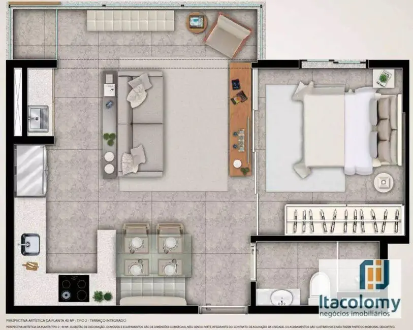 Foto 6 de Apartamento com 1 quarto à venda, 40m2 em Barueri - SP