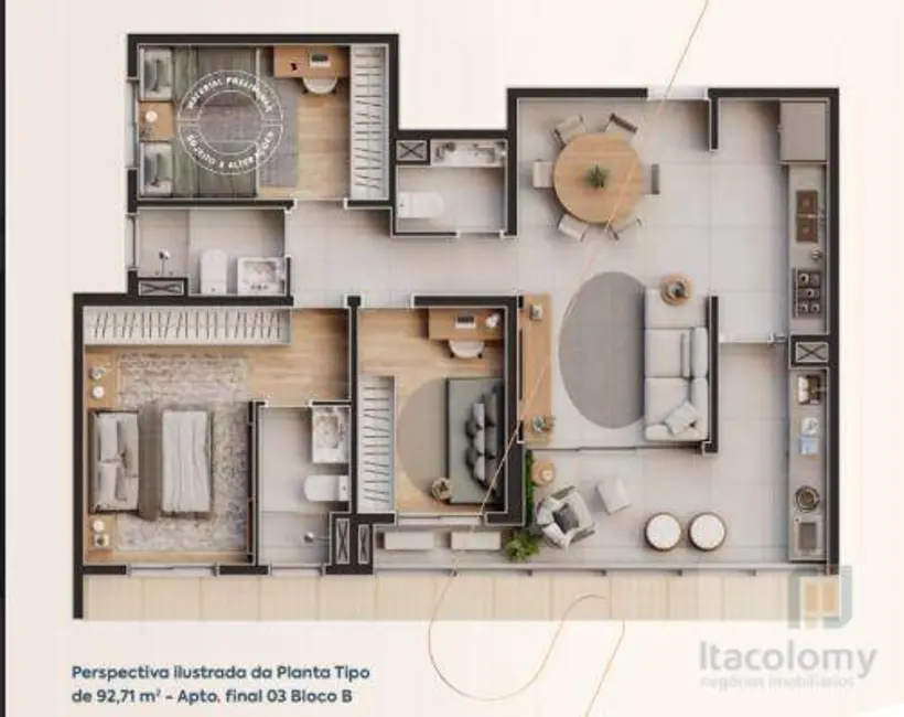 Foto 3 de Apartamento com 2 quartos à venda, 90m2 em Barueri - SP