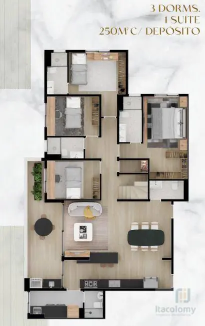 Foto 4 de Apartamento com 3 quartos à venda, 125m2 em Tamboré, Barueri - SP